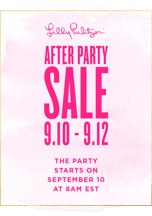 The Lilly After Party Sale THIS WEEK